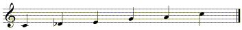 Major flat 9 pentatonic